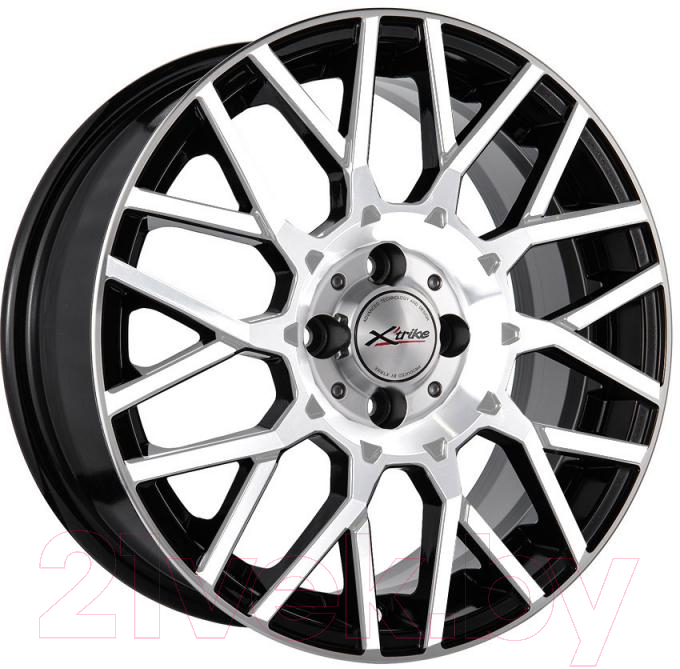 Литой диск X'trike X-125 16x6.5" 4x100мм DIA 60.1мм ET 48мм BKFP