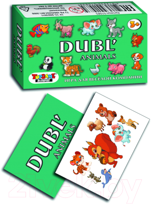 Изображение товара Настольная игра Topgame Дубль. Животные / 01583