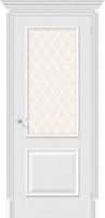 Дверь межкомнатная el'Porta Классико-13 90x200 (Virgin/White Сrystal) - 