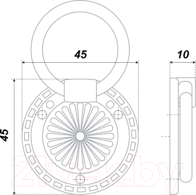 Ручка для мебели Boyard C2820 / RC028AB.3