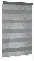 Рулонная штора Delfa Сантайм День Ночь Лагос СРШ-01МК 4486 (34x160, серый) - 