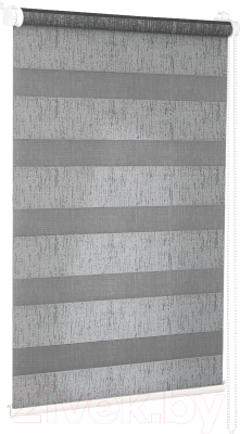 Рулонная штора Delfa Сантайм День Ночь Лагос СРШ-01МК 4486 (48x160, серый)