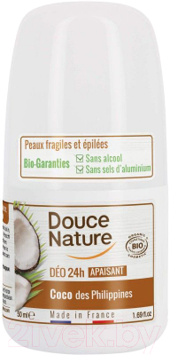Дезодорант шариковый Douce Nature Органический кокос (50мл)