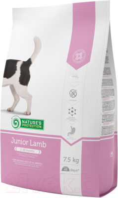 Сухой корм для собак Nature's Protection Junior Lamb / NPS45747 (7.5кг)