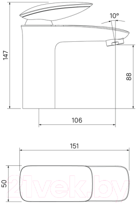 Смеситель IDDIS Stone STOSB00i01