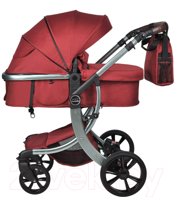Детская универсальная коляска Aimile Silver / FTS-18 (рубиновый)