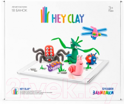 Пластилин легкий Hey Clay Залипаки / Букашки