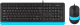 Клавиатура+мышь A4Tech Fstyler F1010 (черный/синий) - 