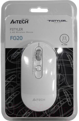 Мышь A4Tech Fstyler FG20 (белый)