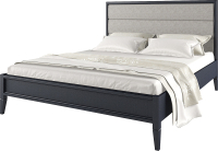 Двуспальная кровать Молодечномебель Charlie ВМФ-1513 160x200 (шафран/Leroy 304) - 