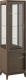 Шкаф-пенал с витриной Молодечномебель Boston B1-01 ВМФ-1645-01 (лесной орех) - 