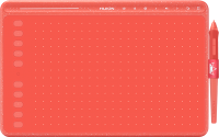 Графический планшет Huion HS611 (коралловый красный) - 