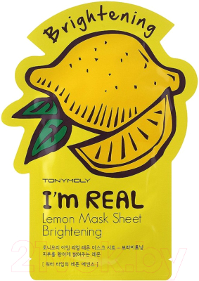 Маска для лица тканевая Tony Moly I`m Real Lemon Mask Sheet Brightening (21мл)
