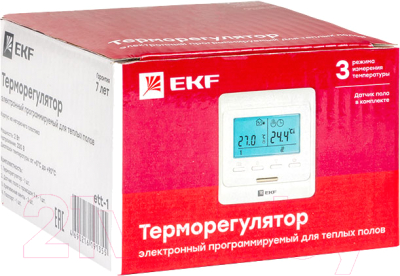 Терморегулятор для теплого пола EKF PROxima ett-1