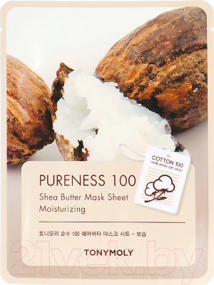 

Маска для лица тканевая Tony Moly, Pureness 100 Shea Butter Mask Sheet