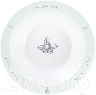 Тарелка для кормления Happy Baby 15016 (аква)