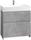 Тумба с умывальником Belux Сидней Н70-02 (31, бетон чикаго/светло-серый) - 