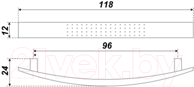 Изображение товара Ручка для мебели Boyard S0260/96 / RS002SC.4/96