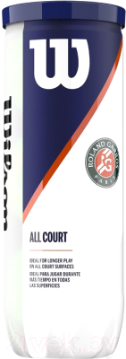 Набор теннисных мячей Wilson Roland Garros / WRT126400 (3шт)
