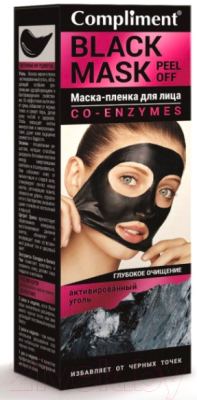 Маска-пленка для лица Compliment Black Mask Co-Enzymes (80мл)