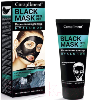 Маска-пленка для лица Compliment Black Mask Hyaluron (80мл)