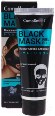 Маска-пленка для лица Compliment Black Mask Hyaluron (80мл)