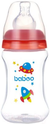 

Бутылочка для кормления Baboo, Прозрачный;красный, Space / 3-002