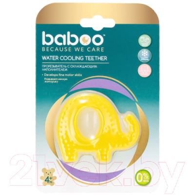 Прорезыватель для зубов Baboo Слоник 6-007 (желтый)