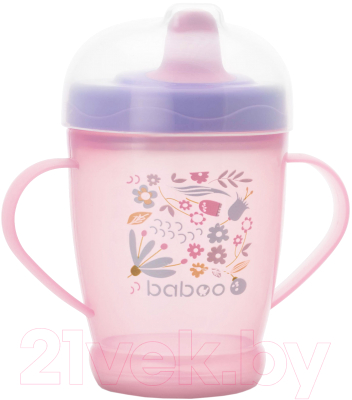 

Поильник Baboo, Розовый, Flora / 8-104