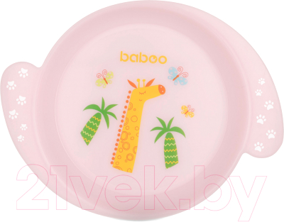 

Тарелка для кормления Baboo, Розовый, Love Story Giraffe / 9-001