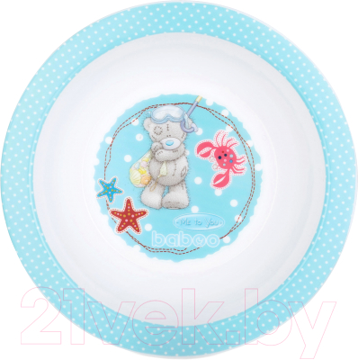 

Тарелка для кормления Baboo, Белый;голубой, Me to You / 9-100