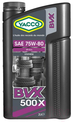 Трансмиссионное масло Yacco BVX 500 X 75W80 (2л)