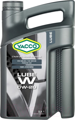Моторное масло Yacco Lube W 0W20 (5л)