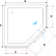 Миниатюра изображения товара Душевой уголок RGW 350608400-14