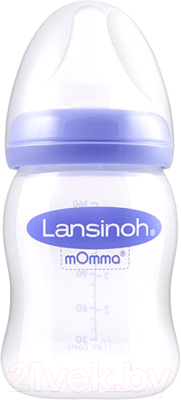

Бутылочка для кормления Lansinoh, Прозрачный, С силиконовой соской / 75820