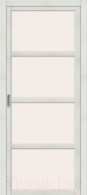 Дверь межкомнатная el'Porta Твигги-V4 35x200 (Bianco Veralinga/Magic Fog)