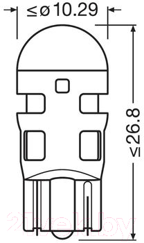 Комплект автомобильных ламп Osram 2827DYP-02B (2шт)