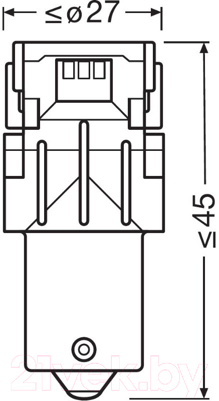 Комплект автомобильных ламп Osram 7507DYP-02B (2шт)