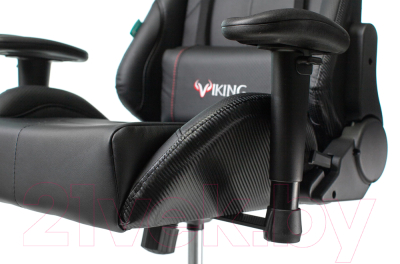 Кресло геймерское Бюрократ Zombie Viking 5 Aero Black Edition (искусственная кожа черный)