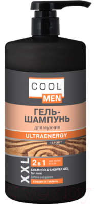 

Гель для душа Cool men, Ultraenergy+Sport Гель-шампунь 2в1