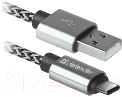 Кабель Defender USB09-03T Pro / 87815 (1м, белый)