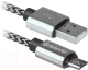 Кабель Defender USB08-03T PRO / 87803 (1м, серый) - 