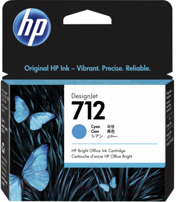 Картридж HP 712 (3ED67A) (голубой)