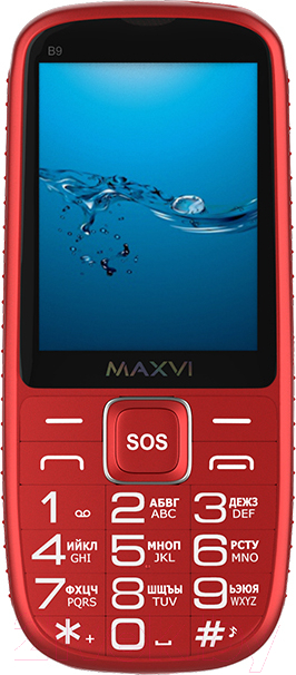 Мобильный телефон Maxvi B9 (красный)