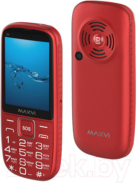 Мобильный телефон Maxvi B9 (красный)