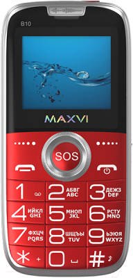 Мобильный телефон Maxvi B10 (красный)