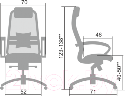 Кресло офисное Metta Samurai S-1.04 (черный)
