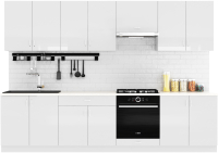 Кухонный гарнитур S-Company Клео глосс 3.0 (белый глянец/белый глянец) - 