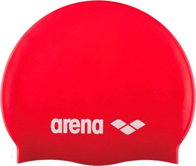 Шапочка для плавания ARENA Classic Silicone JR / 91670 44 (Red/White)