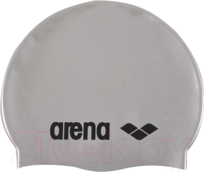 Шапочка для плавания ARENA Classic Silicone JR / 91670 51 (Silver/Black)